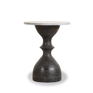 Jaipur 18" Martini Black Side Table