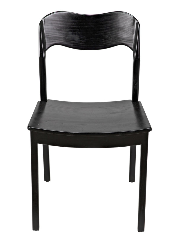 Weller Sungkai/Mindi Chair in Charcoal Black