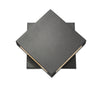 Quadrate 2 Light Outdoor Wall Sconce in Black Finish