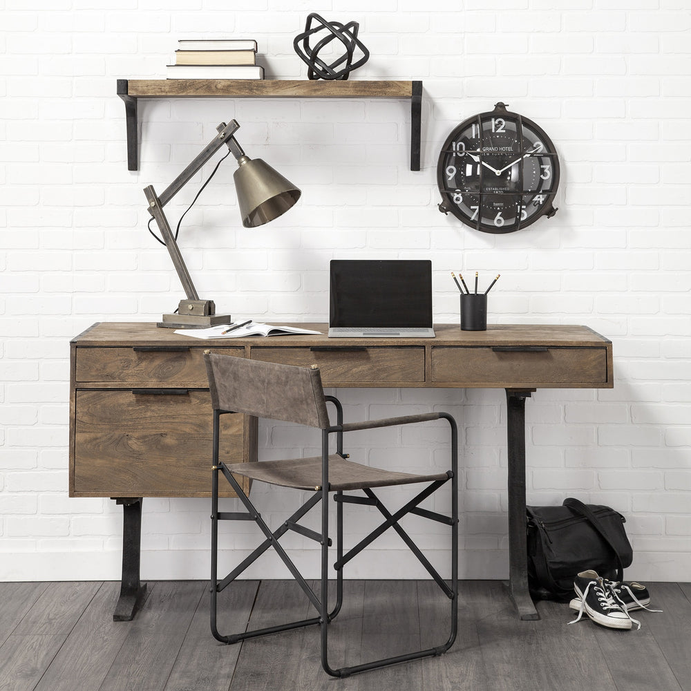 Willem I 9L x 9W Black Metal Open Cube Decor Object