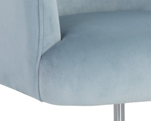 KARINA OFFICE CHAIR - CORNFLOWER BLUE SKY