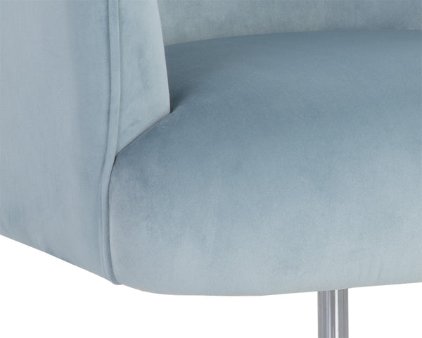KARINA OFFICE CHAIR - CORNFLOWER BLUE SKY