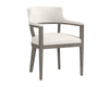 BRYLEA DINING ARMCHAIR - ASH GREY - LINOSO IVORY