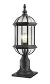 Annex 1 Light Outdoor Pier Mount in Black Finish