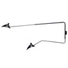 Astrom Two Armed Wall Lamp - Black w/ Brass Accent