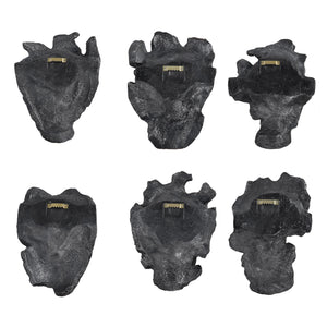 Self-Portrait Metallic Wall Decor, Set/6