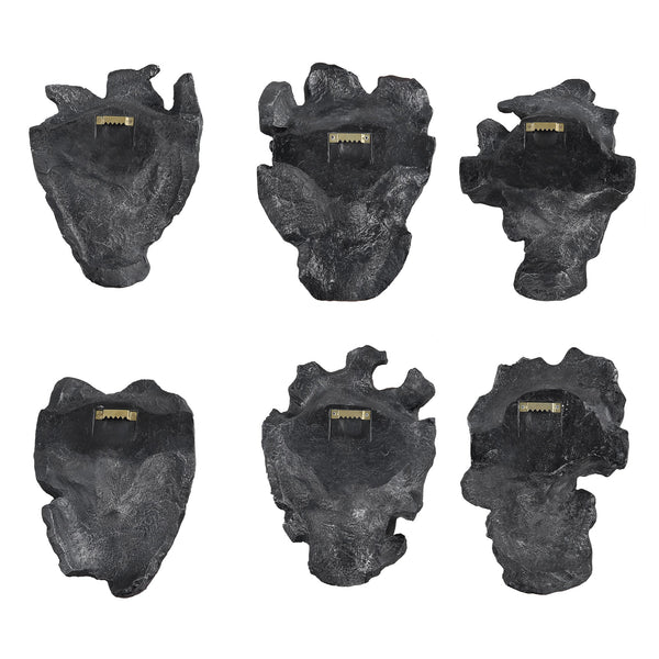 Self-Portrait Metallic Wall Decor, Set/6