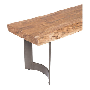Moe's Bent Bench Large in Natural Acacia