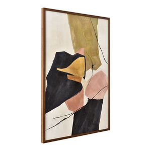 Moe's Anni Framed Painting with Pine Frame