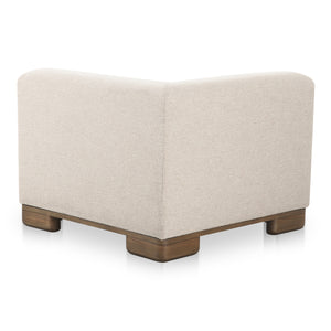 Moe's June Corner Chair in Oatmeal Beige