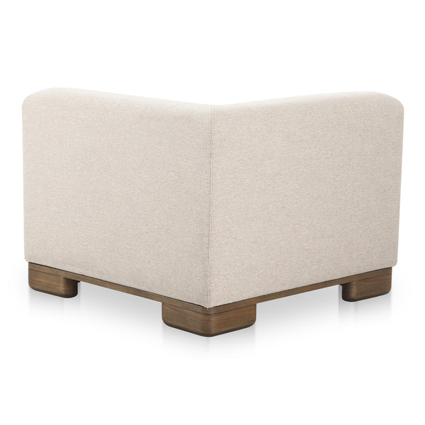 Moe's June Corner Chair in Oatmeal Beige