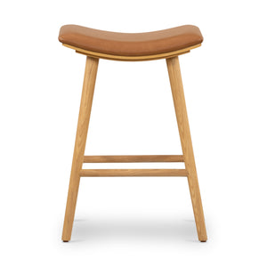 Union Saddle Stool In Smoked Naturl In Counter