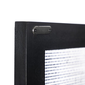 Caprice Narrow Cabinet - Black Natural Cane