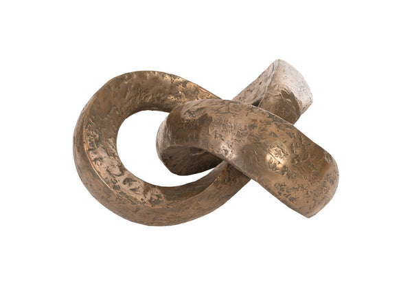 Trifoil Sculpture Base, Bronze with Glass