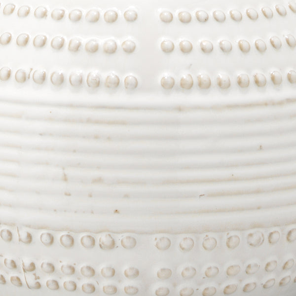 Droplet Ceramic Table Lamp, White