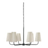 Moe's Mathis Chandelier with Black Frame