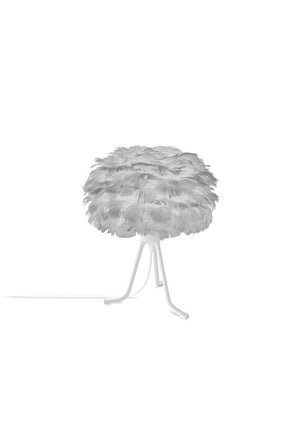 Eos 13" H Table Lamp in Grey with White Adjustable Base