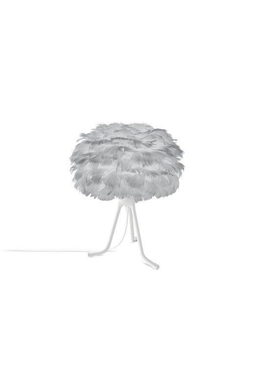 Eos 13" H Table Lamp in Grey with White Adjustable Base