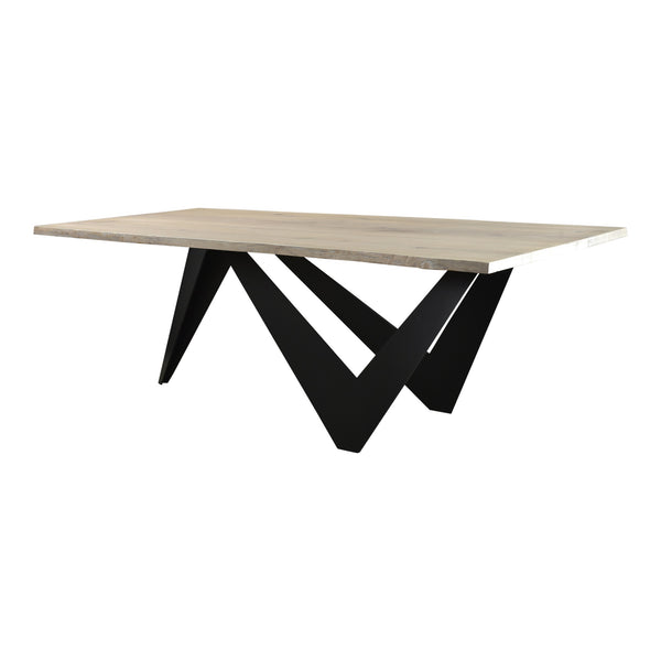 Moe's Bird Dining Table with Solid Oak Live Edge
