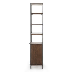 Trey Modular Wide Bookcase In Auburn Poplar