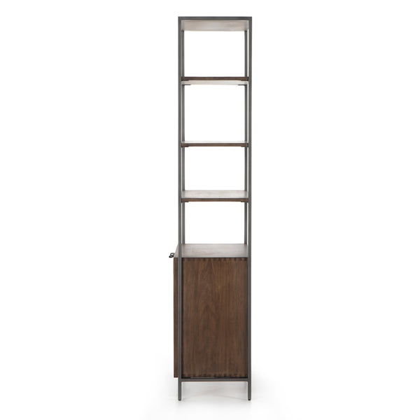 Trey Modular Wide Bookcase In Auburn Poplar