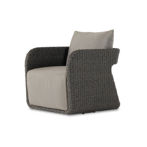 Geneva Outdr Swivel Chair - Venao Charcoal