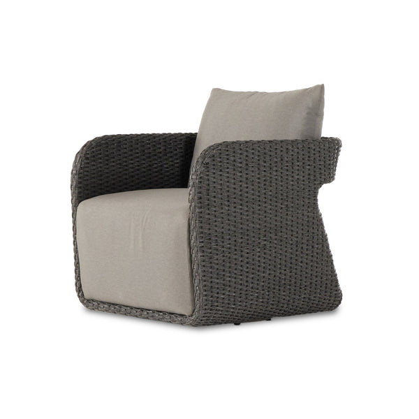 Geneva Outdr Swivel Chair - Venao Charcoal