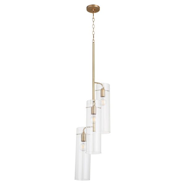 Trident Pendant | Aged Brass