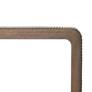 Leo End Table in Rustic Grey