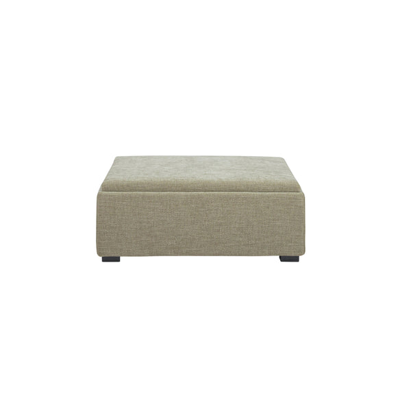 Moe's Montana Storage Ottoman in Washed Green