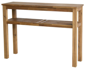 Tiburon Console with Shelf In Amber