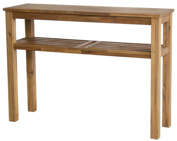 Tiburon Console with Shelf In Amber