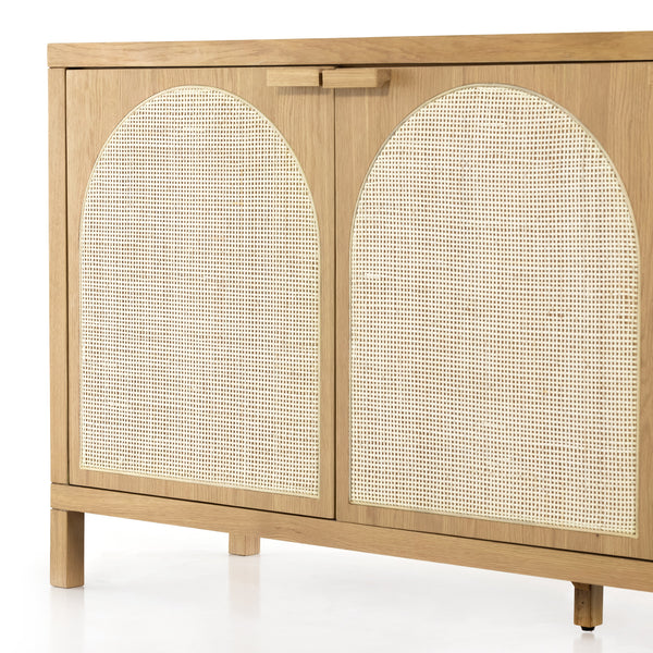 Allegra Sideboard In Honey Oak Veneer