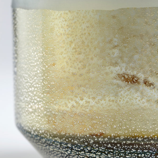 Medium Alchemy Vase in Grey and Guilded Silver