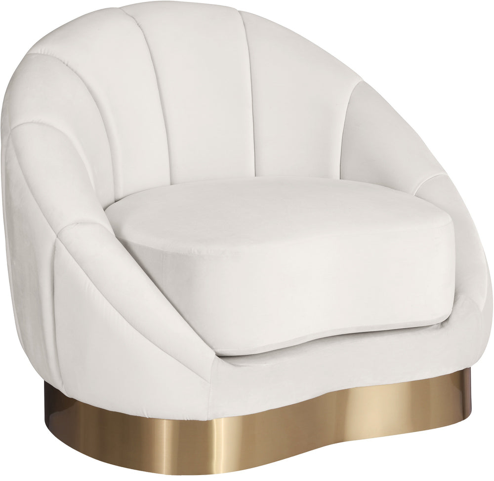 Jesse Chair In Cream Velvet