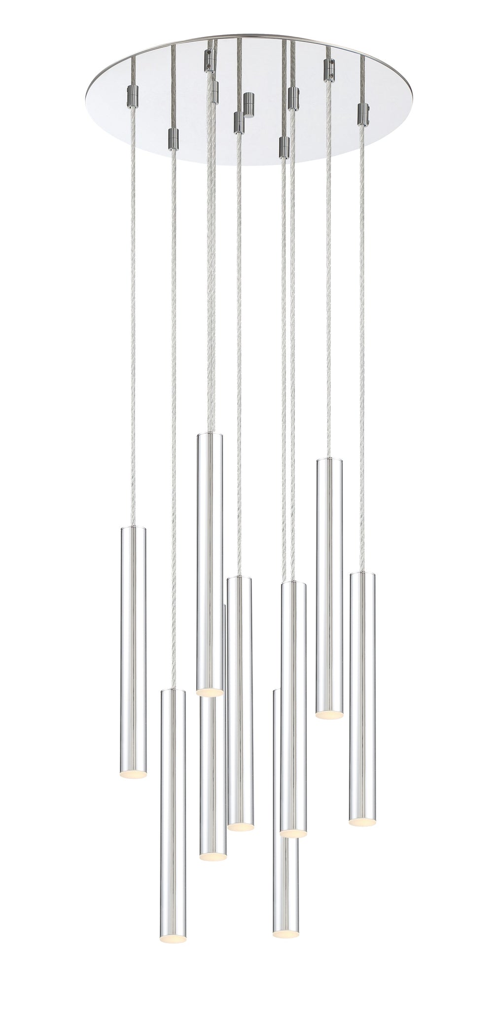 Forest 9 Light Island/Billiard in Chrome Finish