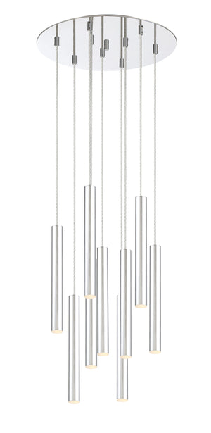 Forest 9 Light Island/Billiard in Chrome Finish