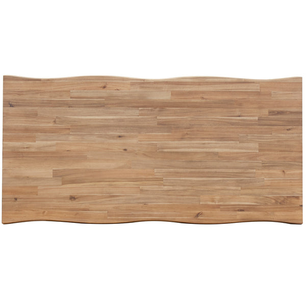 Windsor 79" Live-Edge Dining Table Wooden Legs In Natural
