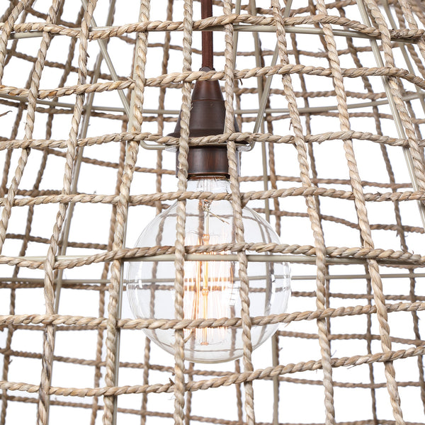 Cross Weave 1 Light Pendant