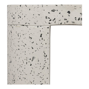 Moe's Lyon Outdoor Stool White Terrazzo
