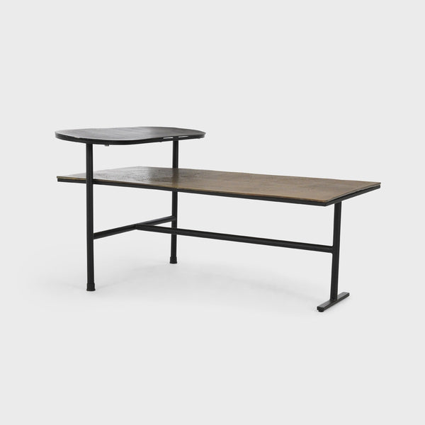 Wagner Cast Aluminum Rectangle Coffee Table - Dark Antique