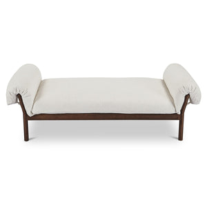 Cardero Daybed in Ivory with Ash Frame