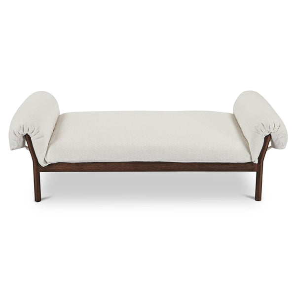Cardero Daybed in Ivory with Ash Frame
