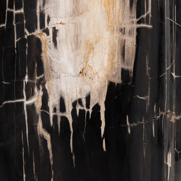 Kos End Table In Dark Petrified Wood