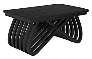 Infinity Sungkai/Mindi Coffee Table in Charcoal Black