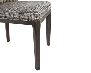 ELISA DINING CHAIR - GREY OAK - NAYA CHECK BLACK