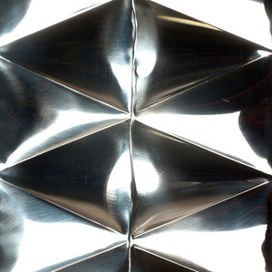 Fold 36"L Stainless Wall Art
