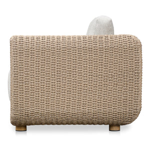 Soma Outdoor Accent Chair with Natural Wicker