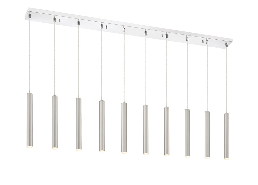 Forest 10 Light Island/Billiard in Chrome Finish