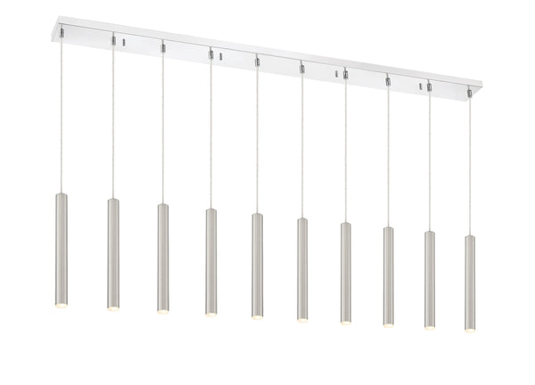 Forest 10 Light Island/Billiard in Chrome Finish